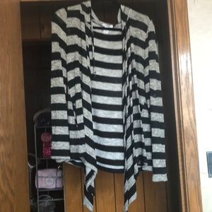 Knit striped cardigan